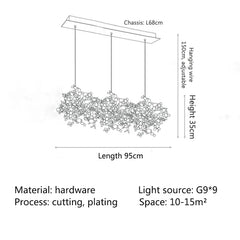 Merope Disc Bloom Chandelier