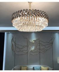 Sarin Chevron Crystal Chandelier