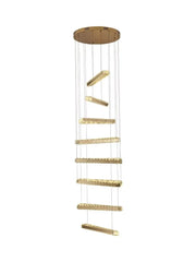 Sadr Spiral Crystal Bar Chandelier