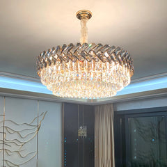 Sarin Chevron Crystal Chandelier