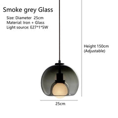 Imai Glass Dome Globe Pendant Lamp