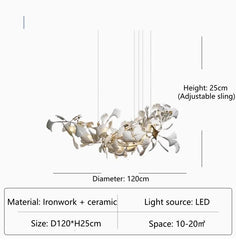 Merope Ginkgo Branch Chandelier