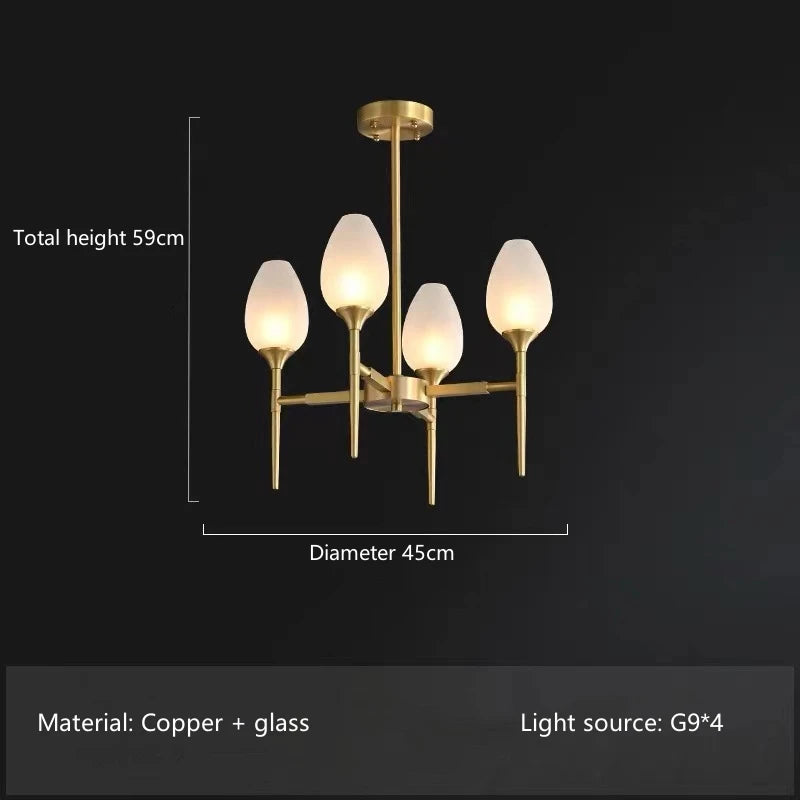 Merope Tulip Bud Branch Chandelier