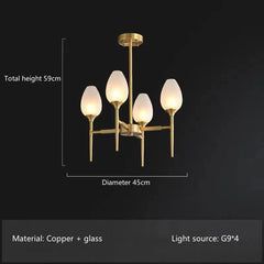 Merope Tulip Bud Branch Chandelier