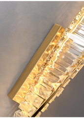Adhafera Twisted Crystal Bar Wall Lamp