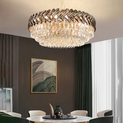 Sarin Chevron Crystal Chandelier