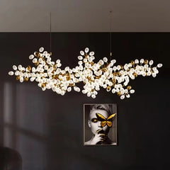 Taygeta Frosted Grape Chandelier