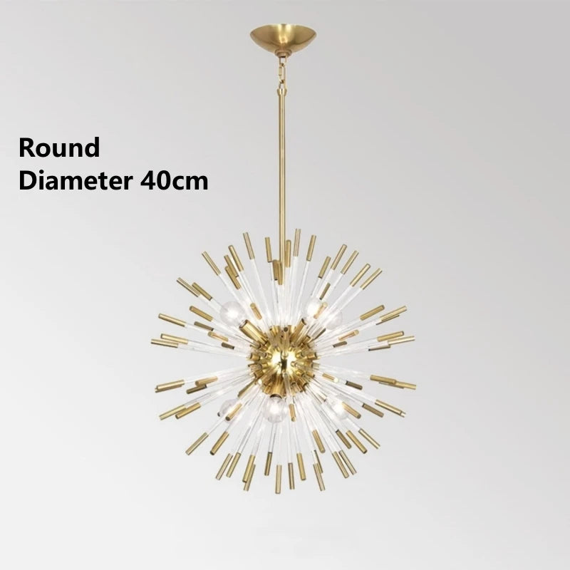 Anser Dandelion Rod Burst Chandelier