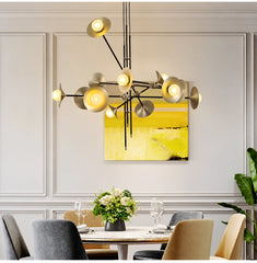 Ukdah Angular Cone Branch Chandelier