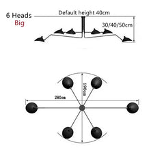 Ashlesha Duckbill Branch Ceiling Light