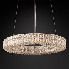 Alnair Double Crystal Ring Chandelier