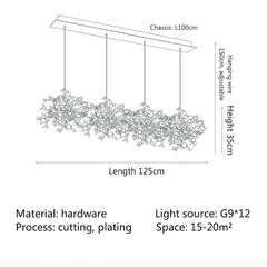 Merope Disc Bloom Chandelier