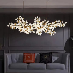 Taygeta Frosted Grape Chandelier