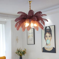 Aludra Layered Feather Chandelier