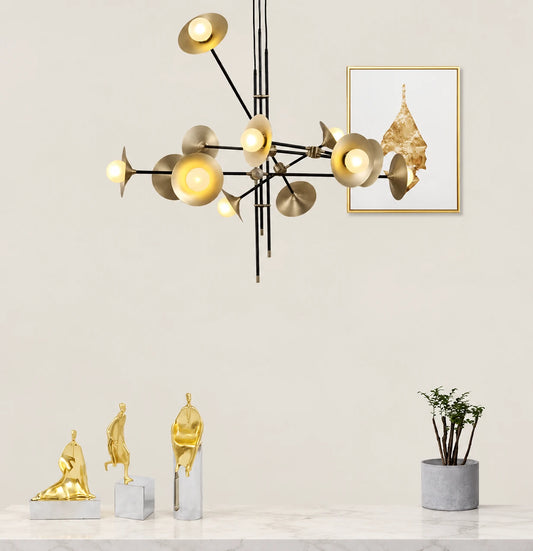 Ukdah Angular Cone Branch Chandelier