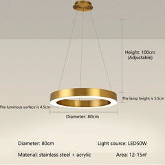 Regor Horizontal Ring Pendant Lamp