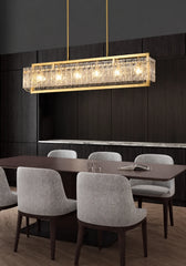 Ain Framed Textured Glass Chandelier