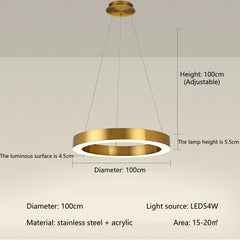 Regor Horizontal Ring Pendant Lamp