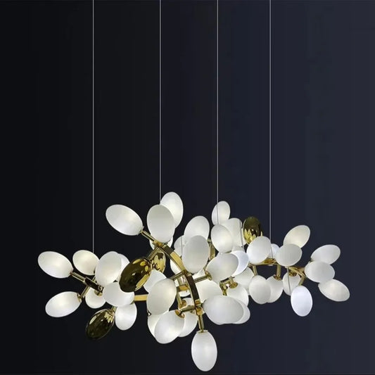 Taygeta Frosted Grape Chandelier