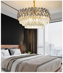 Sarin Chevron Crystal Chandelier
