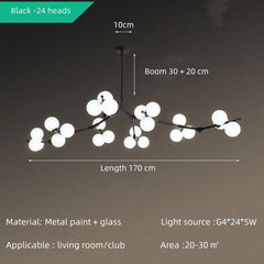 Hamal Canopy Globe Chandelier