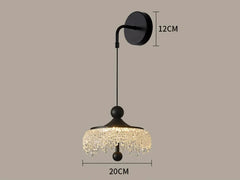 Talitha Walnut Waterdrop Wall Lamp