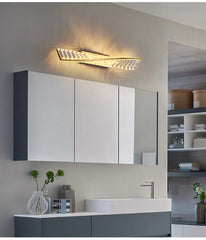 Adhafera Twisted Crystal Bar Wall Lamp
