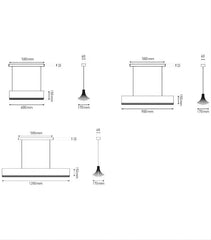 Arneb Pleated Linear Pendant Lamp