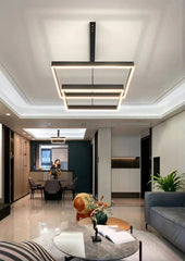 Schedar Layered Square Chandelier