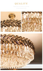 Sarin Chevron Crystal Chandelier