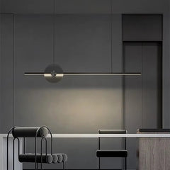 Kaus Ribbed Disc Bar Pendant Lamp