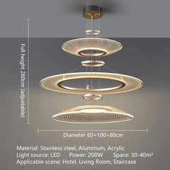 Alcyone Mesh Ring Chandelier