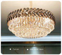 Sarin Chevron Crystal Chandelier