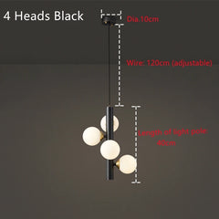 Hamal Globe Branch Pendant Lamp