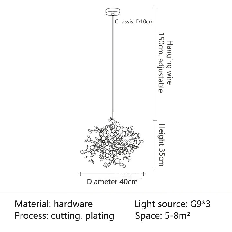 Merope Disc Bloom Chandelier