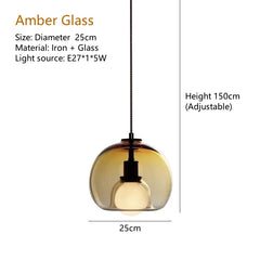 Imai Glass Dome Globe Pendant Lamp