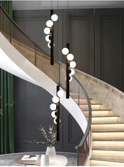 Girtab Globe Rod Staircase Chandelier