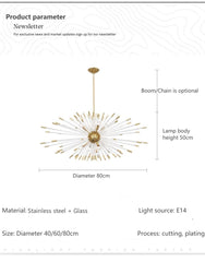 Izar Dandelion Burst Chandelier