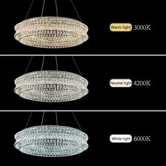 Alnair Crystal Halo Chandelier