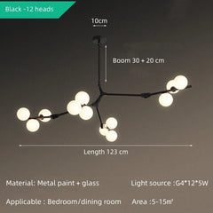 Hamal Canopy Globe Chandelier