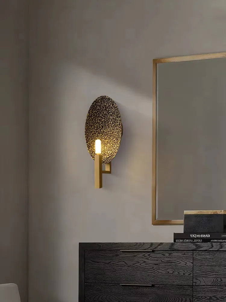 Sabik Textured Oval Wall Lamp