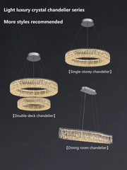 Alnair Prismatic Crystal Ring Chandelier