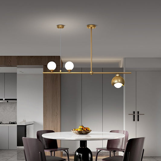 Crateris Offset Globe Bar Pendant Lamp
