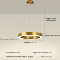 Regor Horizontal Ring Pendant Lamp