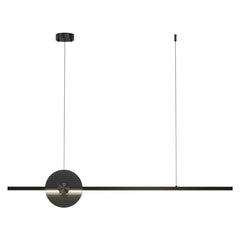 Kaus Ribbed Disc Bar Pendant Lamp