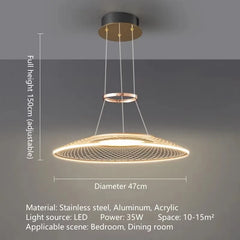 Alcyone Mesh Ring Chandelier