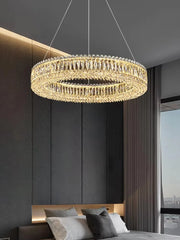 Alnair Prismatic Crystal Ring Chandelier