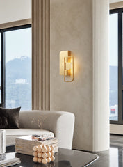 Fawaris Layered Panel Frame Wall Lamp