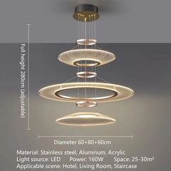 Alcyone Mesh Ring Chandelier