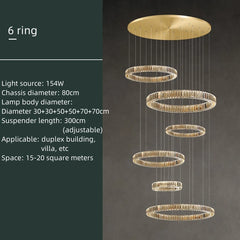 Alnair Tiered Crystal Ring Chandelier
